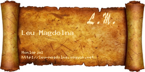 Leu Magdolna névjegykártya